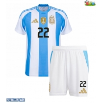 Argentina Lautaro Martinez #22 Hjemmedraktsett Barn Copa America 2024 Kortermet (+ Korte bukser)